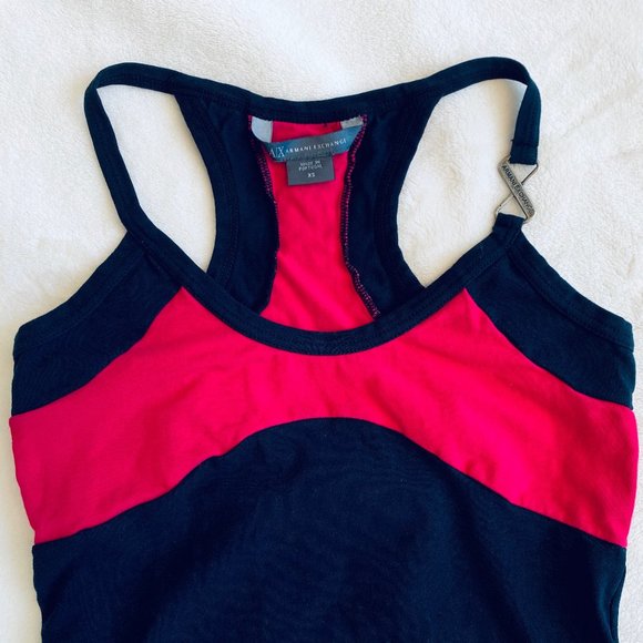 Armani Exchange Black and Red Tank Top - Picture 2 of 6